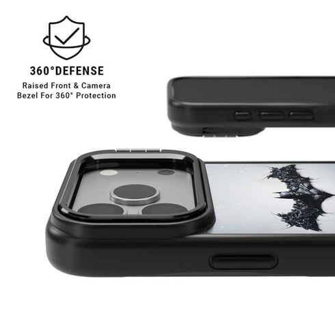 DC Comics Arkham Origins Arkham Logo iPhone 17 Pro Kickstand Case