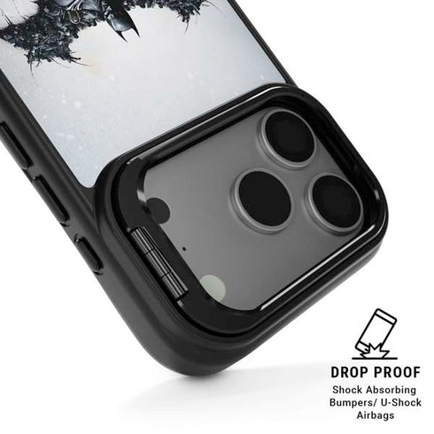 DC Comics Arkham Origins Arkham Logo iPhone 17 Pro Kickstand Case