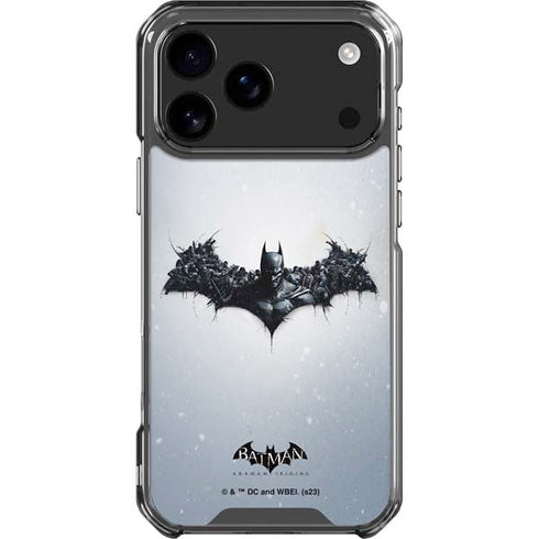 DC Comics Arkham Origins Arkham Logo iPhone 17 Pro Max Clear Case