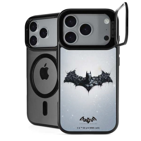 DC Comics Arkham Origins Arkham Logo iPhone 18 Pro Kickstand Case