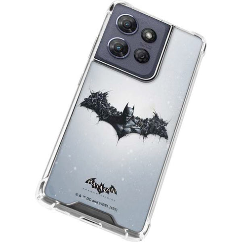 DC Comics Arkham Origins Arkham Logo Moto G Play 5G (2025) Clear Case