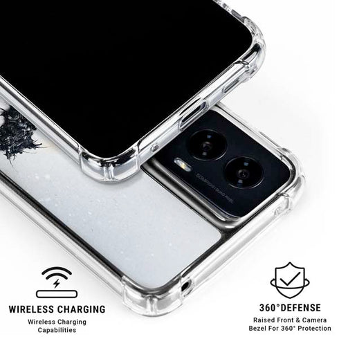DC Comics Arkham Origins Arkham Logo Moto G Power 5G (2024) Clear Case