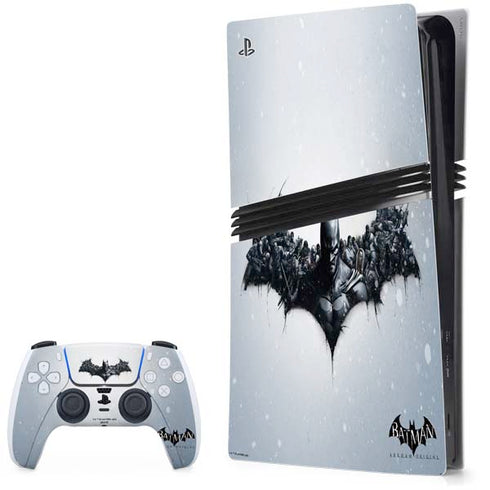 DC Comics Arkham Origins Arkham Logo PS5 Pro Bundle Skin