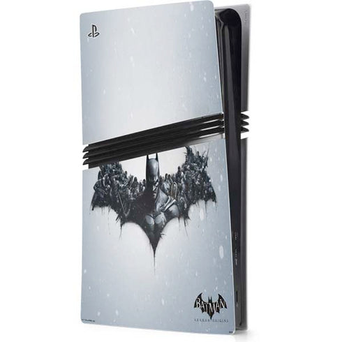 DC Comics Arkham Origins Arkham Logo PS5 Pro Console Skin
