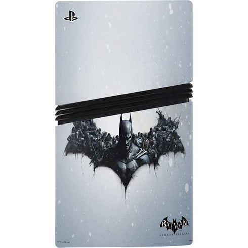 DC Comics Arkham Origins Arkham Logo PS5 Pro Console Skin