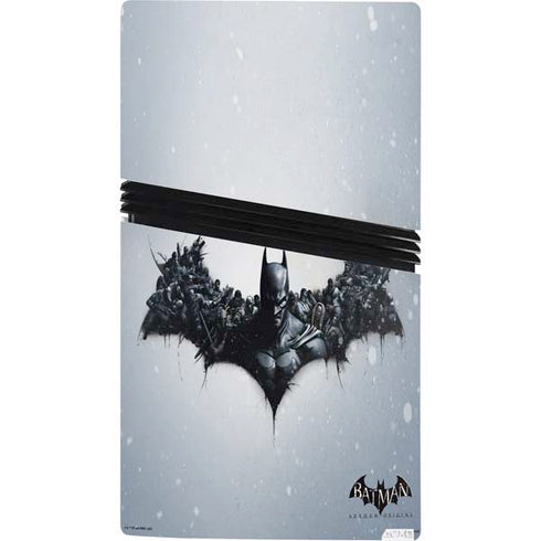 DC Comics Arkham Origins Arkham Logo PS5 Pro Console Skin