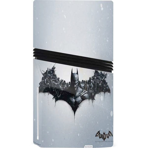 DC Comics Arkham Origins Arkham Logo PS5 Pro Disk Console Skin