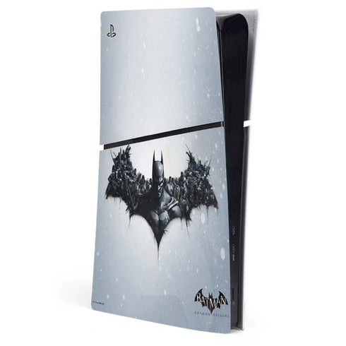 DC Comics Arkham Origins Arkham Logo PS5 Slim Digital Edition Console Skin