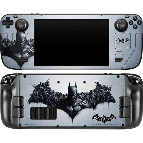 DC Comics Arkham Origins Arkham Logo Steam Deck Handheld Gaming Computer OLED Skin