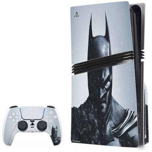 DC Comics Arkham Origins Batman PS5 Pro Disk Bundle Skin