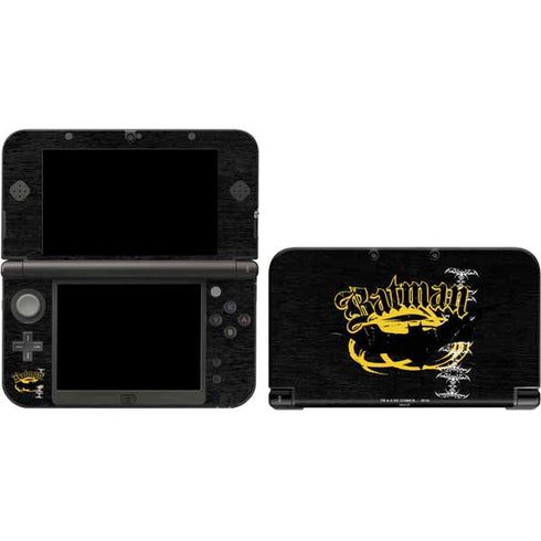 DC Comics Batman Dark Knight Logo Yellow & Black 3DS XL 2015 Skin