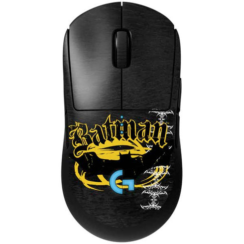 DC Comics Batman Dark Knight Logo Yellow & Black G Pro Wireless Gaming Mouse Skin