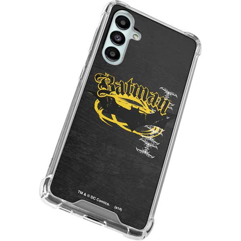 DC Comics Batman Dark Knight Logo Yellow & Black Galaxy A16 5G Clear Case
