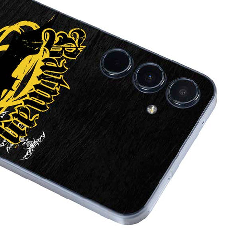 DC Comics Batman Dark Knight Logo Yellow & Black Galaxy A35 5G Skin