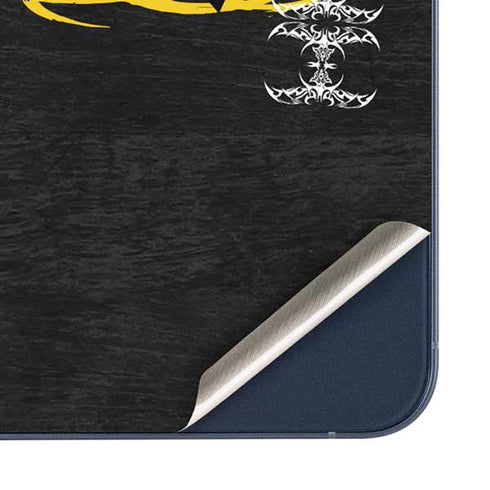 DC Comics Batman Dark Knight Logo Yellow & Black Galaxy A35 5G Skin