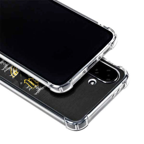 DC Comics Batman Dark Knight Logo Yellow & Black Galaxy A36 5G Clear Case
