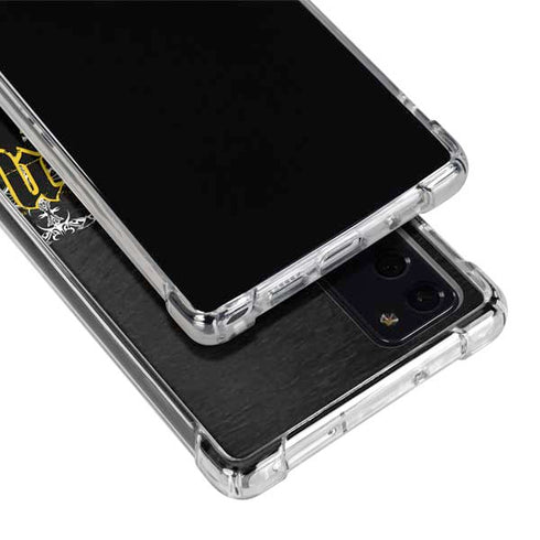 DC Comics Batman Dark Knight Logo Yellow & Black Galaxy Note20 5G Clear Case