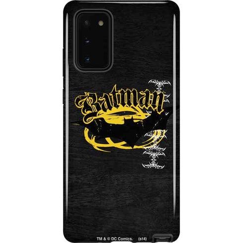 DC Comics Batman Dark Knight Logo Yellow & Black Galaxy Note20 5G Pro Case