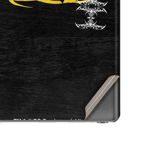 DC Comics Batman Dark Knight Logo Yellow & Black Galaxy Note20 5G Skin