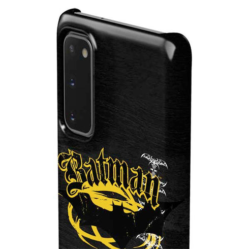DC Comics Batman Dark Knight Logo Yellow & Black Galaxy S20 Lite Case