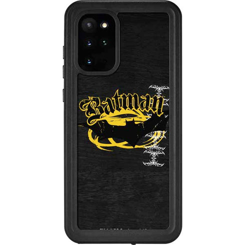 DC Comics Batman Dark Knight Logo Yellow & Black Galaxy S20 Plus Waterproof Case