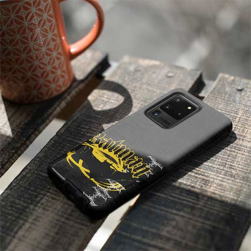 DC Comics Batman Dark Knight Logo Yellow & Black Galaxy S20 Ultra 5G Pro Case