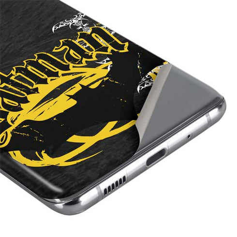 DC Comics Batman Dark Knight Logo Yellow & Black Galaxy S20 Ultra 5G Skin