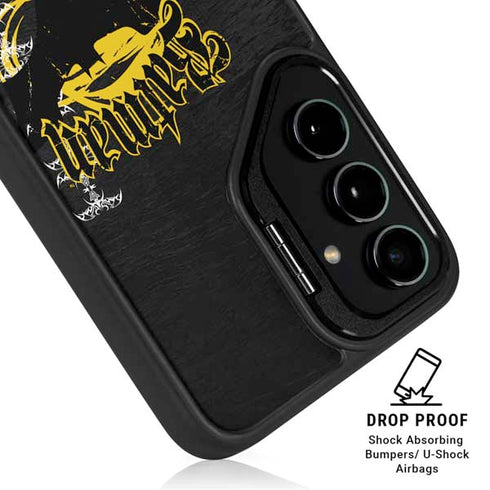 DC Comics Batman Dark Knight Logo Yellow & Black Galaxy S25 Kickstand Case