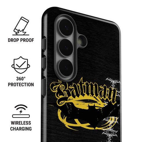 DC Comics Batman Dark Knight Logo Yellow & Black Galaxy S26 Impact Case