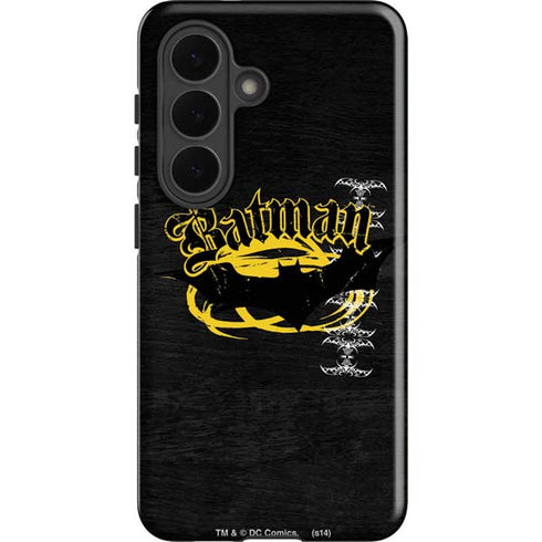 DC Comics Batman Dark Knight Logo Yellow & Black Galaxy S26 Plus Impact Case