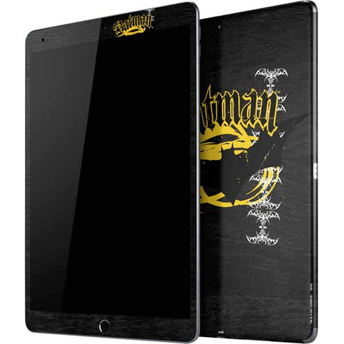 DC Comics Batman Dark Knight Logo Yellow & Black iPad Skins