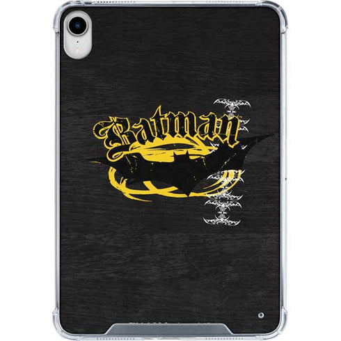 DC Comics Batman Dark Knight Logo Yellow & Black iPad 11th Gen (2025) Clear Case