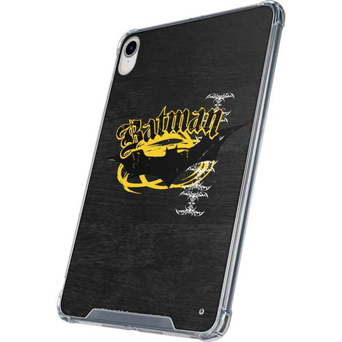 DC Comics Batman Dark Knight Logo Yellow & Black iPad 11th Gen (2025) Clear Case