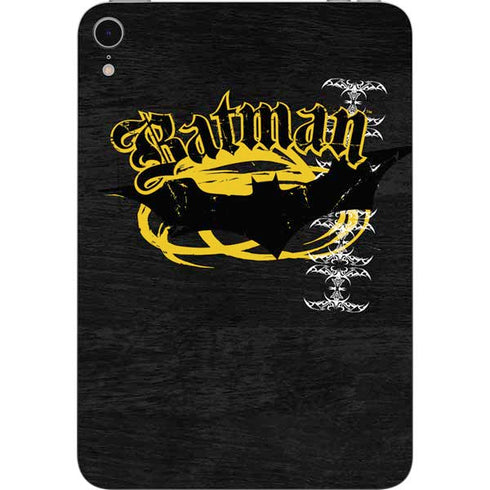 DC Comics Batman Dark Knight Logo Yellow & Black Apple iPad Mini Skin