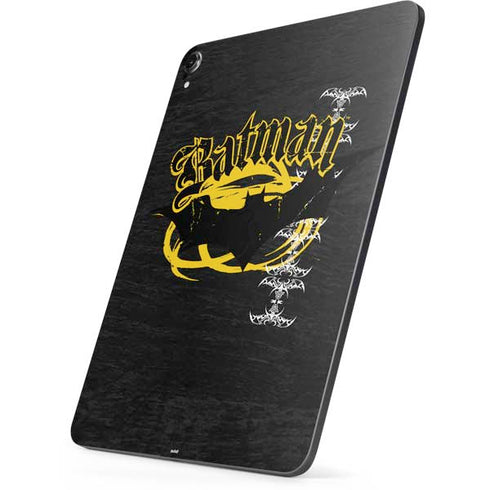 DC Comics Batman Dark Knight Logo Yellow & Black Apple iPad Pro Skin