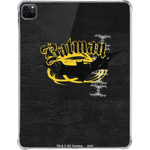 DC Comics Batman Dark Knight Logo Yellow & Black iPad Pro 11in (2024) Clear Case