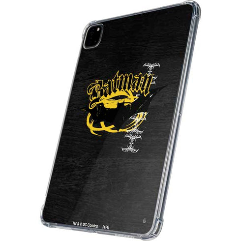 DC Comics Batman Dark Knight Logo Yellow & Black iPad Pro 11in (2024) Clear Case