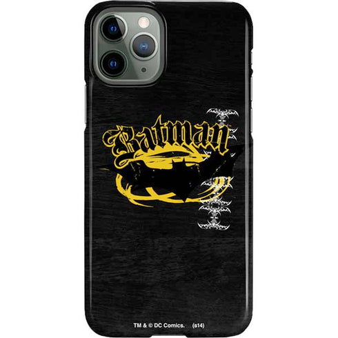 DC Comics Batman Dark Knight Logo Yellow & Black iPhone 11 Pro Lite Case