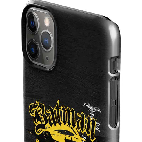 DC Comics Batman Dark Knight Logo Yellow & Black iPhone 11 Pro Max Lite Case