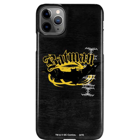 DC Comics Batman Dark Knight Logo Yellow & Black iPhone Cases