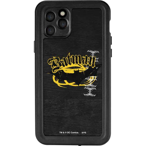DC Comics Batman Dark Knight Logo Yellow & Black iPhone 11 Pro Waterproof Case