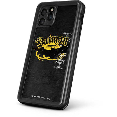DC Comics Batman Dark Knight Logo Yellow & Black iPhone 11 Pro Waterproof Case