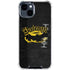 DC Comics Batman Dark Knight Logo Yellow & Black iPhone 15 Clear Case