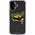 DC Comics Batman Dark Knight Logo Yellow & Black iPhone 16 Plus Clear Case