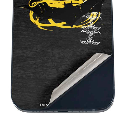 DC Comics Batman Dark Knight Logo Yellow & Black iPhone 16 Skin