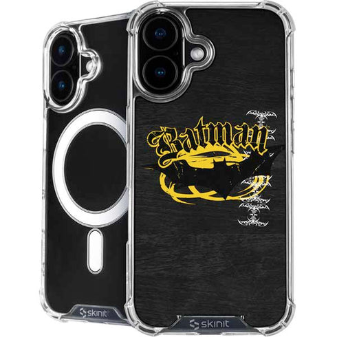 DC Comics Batman Dark Knight Logo Yellow & Black iPhone 17 MagSafe Case