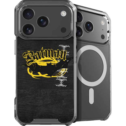 DC Comics Batman Dark Knight Logo Yellow & Black iPhone 18 Pro MagSafe Case