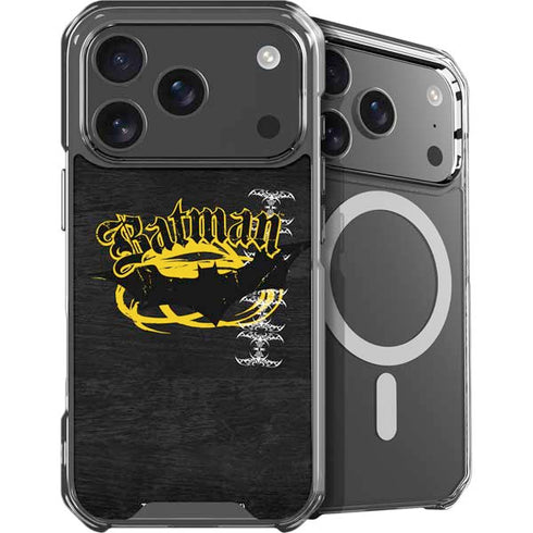 DC Comics Batman Dark Knight Logo Yellow & Black iPhone 18 Pro Max MagSafe Case
