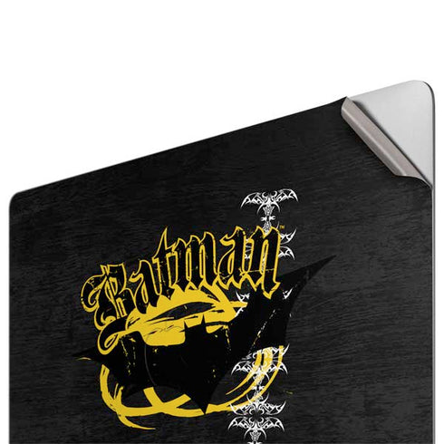 DC Comics Batman Dark Knight Logo Yellow & Black Apple MacBook Pro 16-inch Skin
