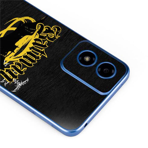 DC Comics Batman Dark Knight Logo Yellow & Black Moto G Play 4G (2024) Skin